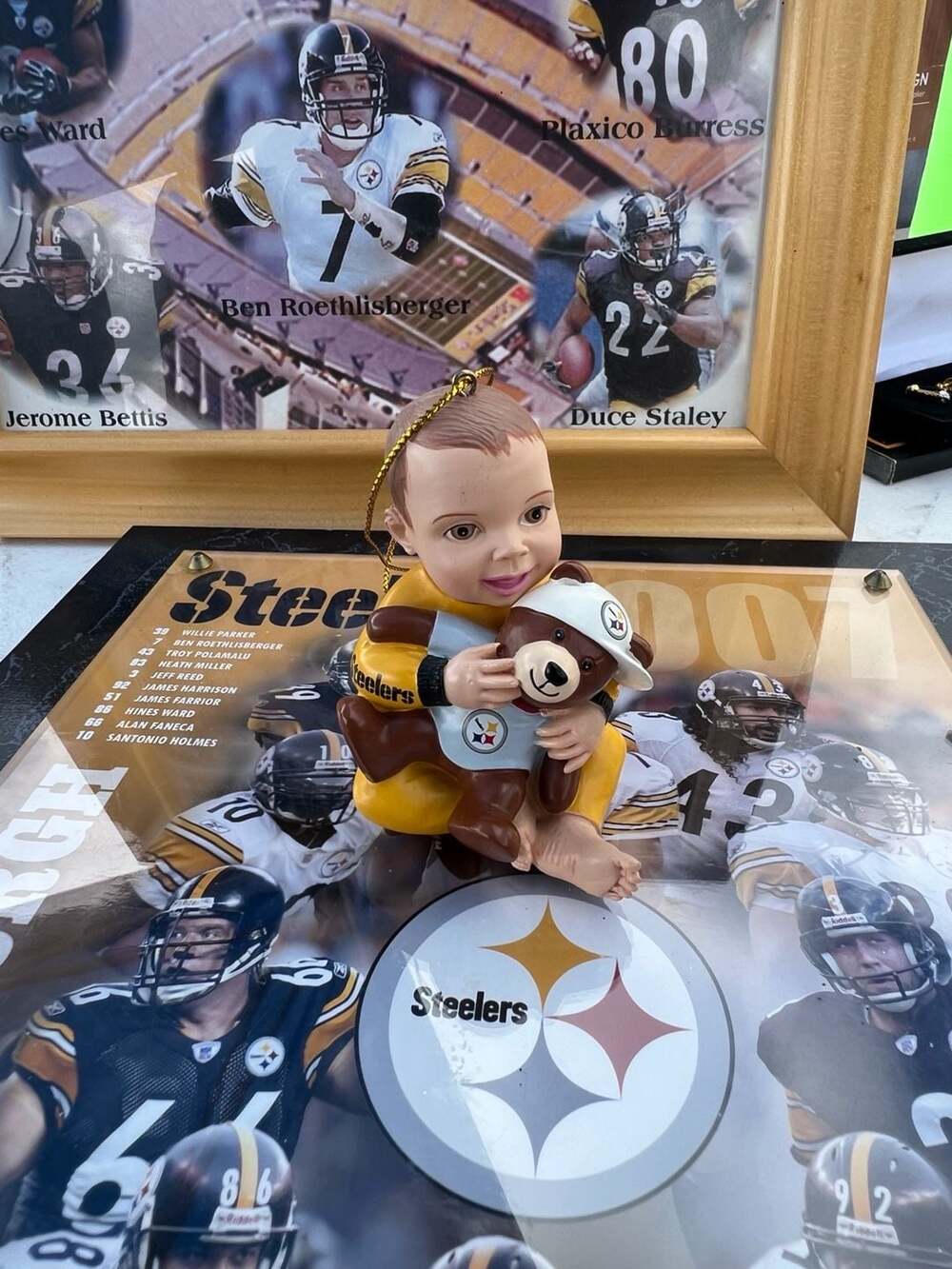 Pittsburgh Steelers Ornament Team Cuddle Born To Be A Steeler Fan